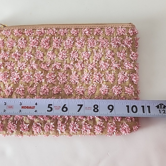 Karl Lagerfeld Paris straw spring clutch with tassels, like new. - Picture 2 of 16